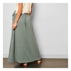 Ava Long Skirt - Girl And Woman Collection | Ice Blue S032 -American Vintage Shop ava long skirt girl and woman collection 1 3