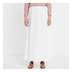 Ava Long Skirt - Woman Collection | White S001 -American Vintage Shop ava long skirt woman collection 1 17