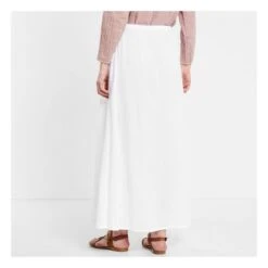 Ava Long Skirt - Woman Collection | White S001 -American Vintage Shop ava long skirt woman collection 1 18