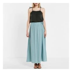 Ava Maxi Skirt - Women's Collection | Sweet Blue S046 -American Vintage Shop ava maxi skirt women s collection 6