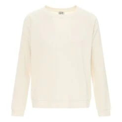 Basic Ribbed Sweatshirt | Off White
