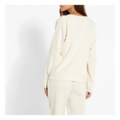 Basic Ribbed Sweatshirt | Off White -American Vintage Shop basic ribbed sweatshirt 3