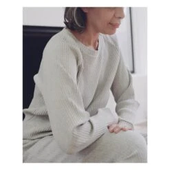 Basic Ribber Sweatshirt | Grey -American Vintage Shop basic ribber sweatshirt 2