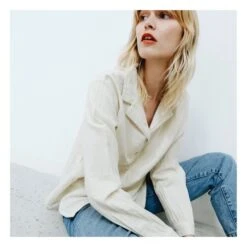 Datte Blouse - Women's Collection | Cream -American Vintage Shop datte blouse women s collection 1 4