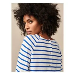 Bellerose Maow Stripe T-shirt - Women's Collection | Blue -American Vintage Shop maow stripe t shirt women s collection 1 5