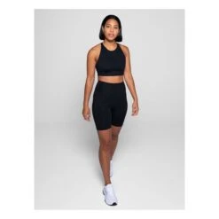 Girlfriend Collective Topanga Sports Bra | Black -American Vintage Shop topanga sports bra 3