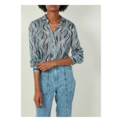 Hartford Printed Heart Shirt | Blue -American Vintage Shop unnamed file 1003