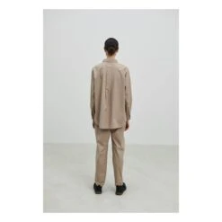 Edgar Organic Cotton Poplin Shirt | Beige -American Vintage Shop unnamed file 1020