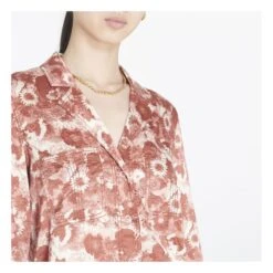 Ganni Crumpled Satin Shirt | Terracotta -American Vintage Shop unnamed file 1051