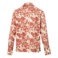 Ganni Crumpled Satin Shirt | Terracotta -American Vintage Shop unnamed file 1053