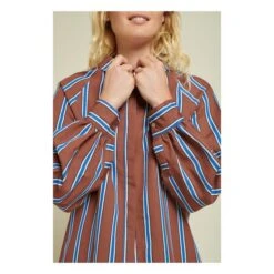 Comedy Striped Shirt | Brown -American Vintage Shop unnamed file 1087