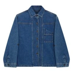Soeur Lion Denim Shirt | Washed Blue