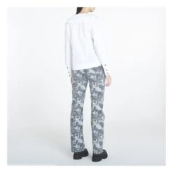 Ganni Organic Cotton Poplin V-Neck Shirt | White -American Vintage Shop unnamed file 1123