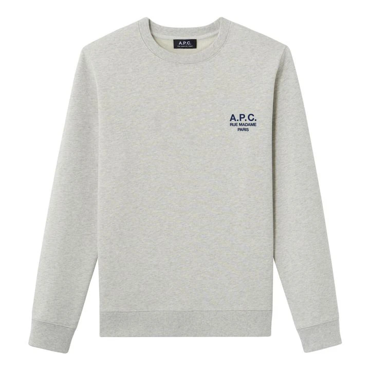 A.P.C. Skye Organic Cotton Sweatshirt | Heather White 1 A.P.C. Skye Organic Cotton Sweatshirt | Heather White