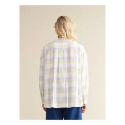 Bellerose Gorky Cotton And Linen Check Shirt - Women's Collection | Yellow -American Vintage Shop unnamed file 1136