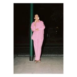 Linen Long Sleeve Shirt | Fuchsia -American Vintage Shop unnamed file 1150