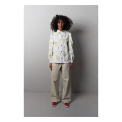 Stella Nova Sara Sia Organic Cotton Overshirt | White -American Vintage Shop unnamed file 1183