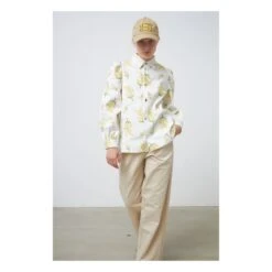 Stella Nova Sara Sia Organic Cotton Overshirt | White -American Vintage Shop unnamed file 1184