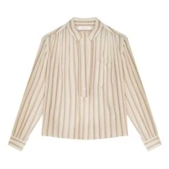 Masscob Alen Striped Shirt | Beige