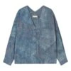 Momoni Tiara Tie-Dye Light Chambray Shirt | Blue