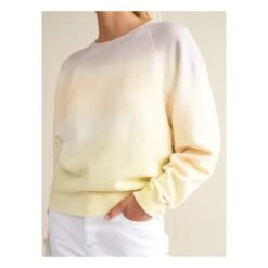 Bellerose Fella Tie-Dye Sweater - Women's Collection | Pale Yellow -American Vintage Shop unnamed file 12