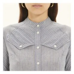 Chlo Striped Shirt | Blue -American Vintage Shop unnamed file 1231