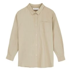 Edgar Organic Cotton Poplin Shirt | Sand