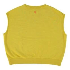 Charlotte Sleeveless Organic Cotton Sweater | Mustard -American Vintage Shop unnamed file 125