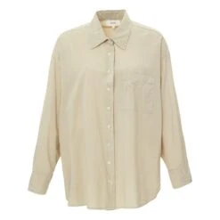 Sydney Cotton Poplin Shirt | Oatmeal