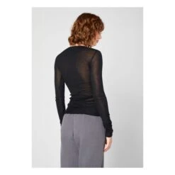 American Vintage Massachusetts Crew Neck Long Sleeve T-shirt | Black -American Vintage Shop unnamed file 1346