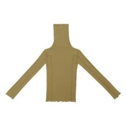 T-shirt Côtelé Omato Turtleneck Coton Bio | Pale Green