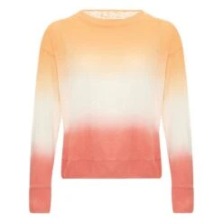 Bellerose Senia Tie-Dye Linen T-shirt - Women's Collection | Orange