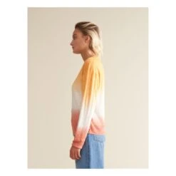 Bellerose Senia Tie-Dye Linen T-shirt - Women's Collection | Orange -American Vintage Shop unnamed file 1368