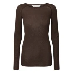 Amalie Woollen T-shirt | Brown