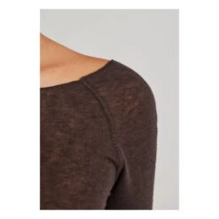 Amalie Woollen T-shirt | Brown -American Vintage Shop unnamed file 1387