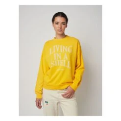 Bobo Choses Living In A Shell Organic Cotton Sweatshirt | Yellow -American Vintage Shop unnamed file 140