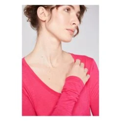 American Vintage Jacksonville Long Sleeve U-Neck T-Shirt | Pink -American Vintage Shop unnamed file 1474