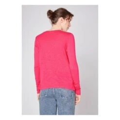 American Vintage Jacksonville Long Sleeve U-Neck T-Shirt | Pink -American Vintage Shop unnamed file 1475