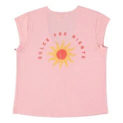 Marie Cotton And Linen T-Shirt | Pink -American Vintage Shop unnamed file 1490