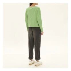 American Vintage Aksun Long Sleeve Crew Neck T-Shirt | Green -American Vintage Shop unnamed file 1498