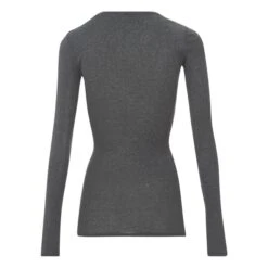 American Vintage Massachusetts Crew Neck Long Sleeve T-shirt | Marled Charcoal Grey -American Vintage Shop unnamed file 1510