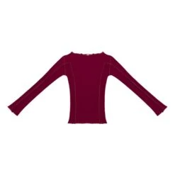 T-shirt Côtelé Omato Coton Bio | Cherry Red