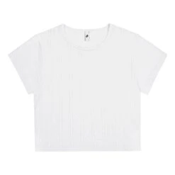 Baby Pointelle Organic Cotton T-shirt | White