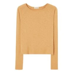 American Vintage Sonoma Long Sleeve Boat Neck T-Shirt | Melon