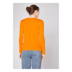 American Vintage Jacksonville Long Sleeve U-Neck T-Shirt | Orange -American Vintage Shop unnamed file 1589