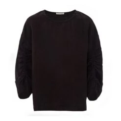 Xiao Linen Top | Black