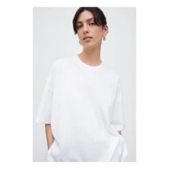 Oversized Boxy Organic Cotton T-shirt | White -American Vintage Shop unnamed file 1598