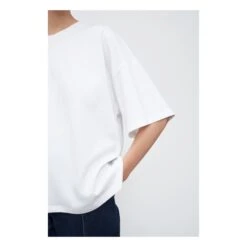Oversized Boxy Organic Cotton T-shirt | White -American Vintage Shop unnamed file 1601