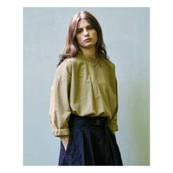 Gardener Cotton Crepe Top | Brown -American Vintage Shop unnamed file 1606