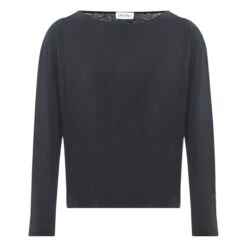 American Vintage Aksun Crew Neck Long Sleeve T-shirt | Black